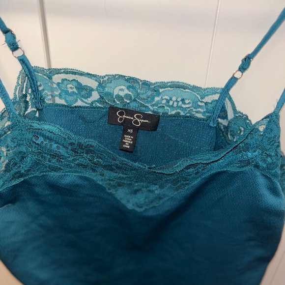 Teal Lace Cami - Picture 3 of 3